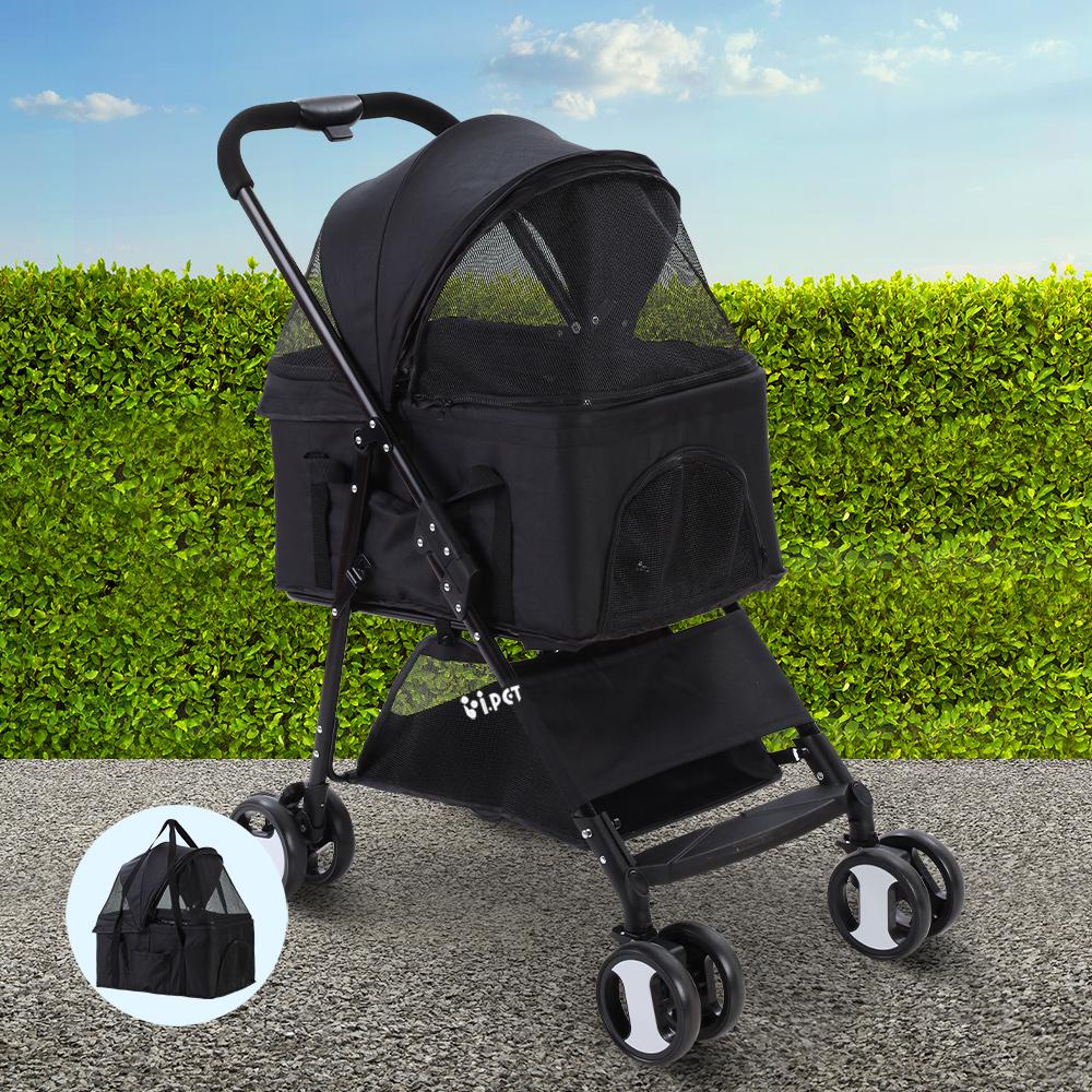 i.Pet Pushchair Stroller with Detachable Carrier