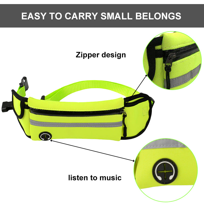 Waterproof/Reflective Pet Waist Bag with Leash
