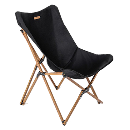Portable Folding Wooden Grain Aluminum Pipe Camping Chair